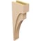 Ekena Millwork 6"W x 12"D x 36"H Thin Rivera Rough Cedar Woodgrain TimberThane Corbel, Primed Tan CORUR06X12X36RIVRCPR - alternate 6